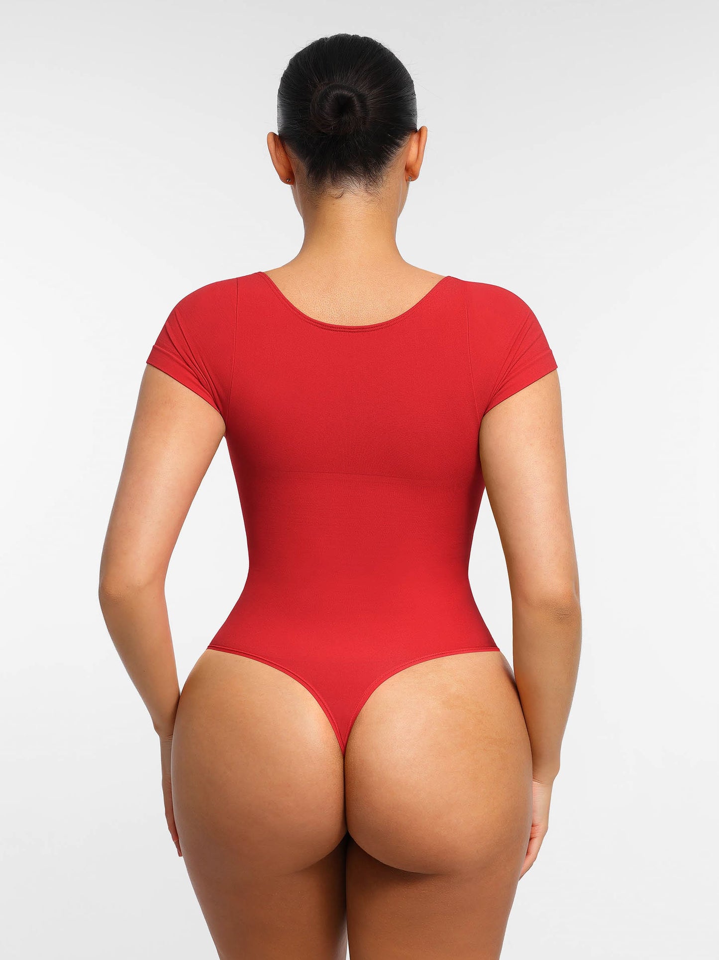Willluxe Tummy Control Seamless Short-Sleeve Bodysuit