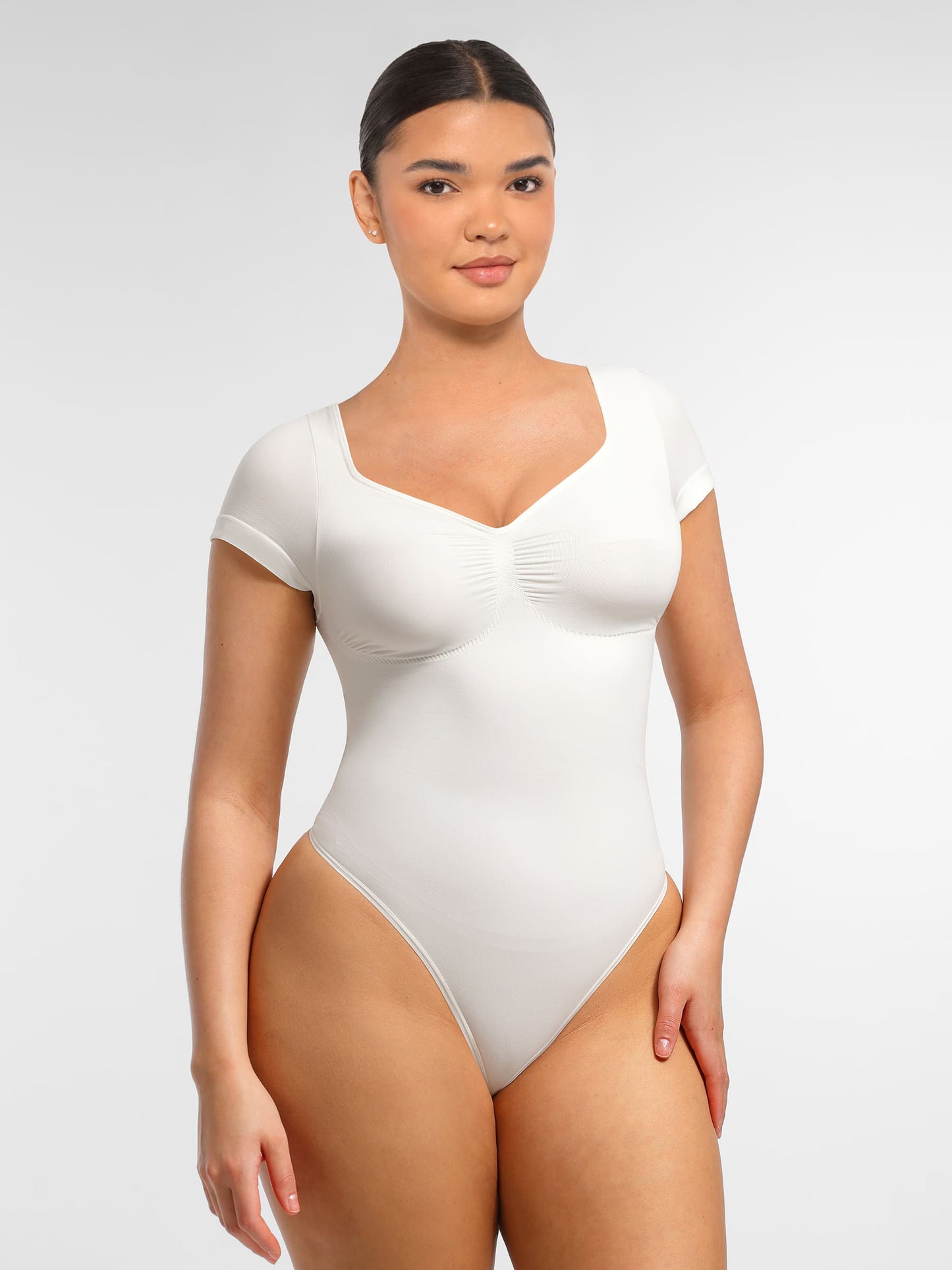 Willluxe Tummy Control Seamless Short-Sleeve Bodysuit