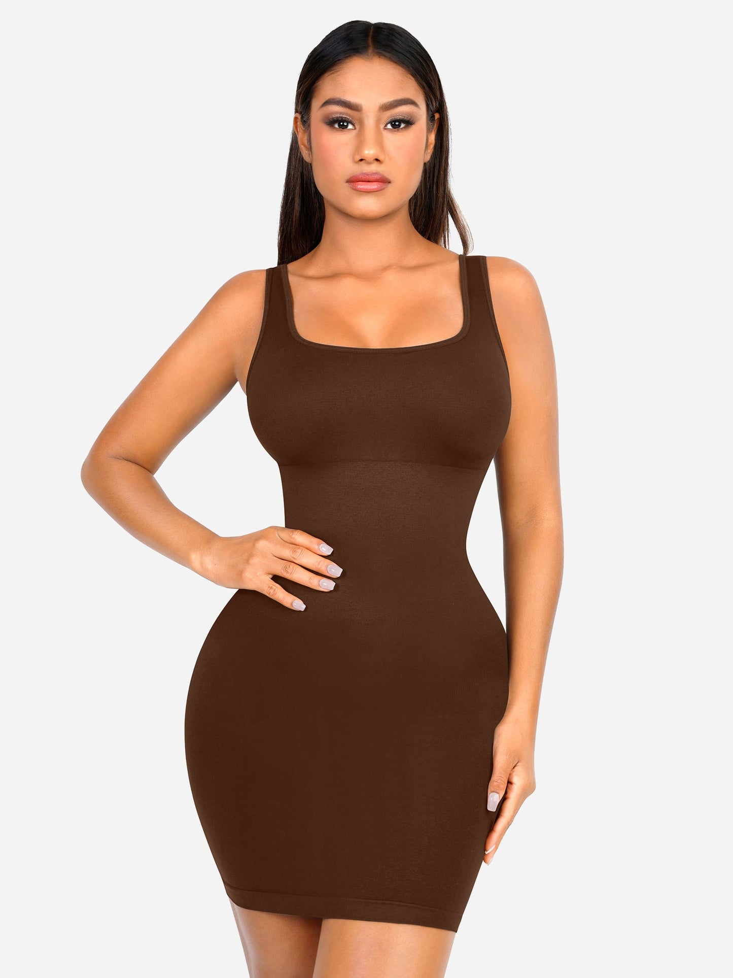 Willluxe Seamless Square Neck Shaping Dress