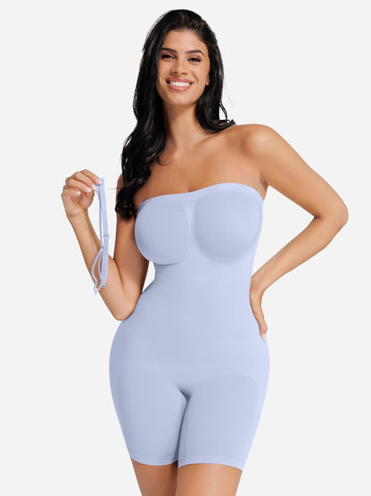 Willluxe Seamless Strapless Bodysuit with Removable Straps