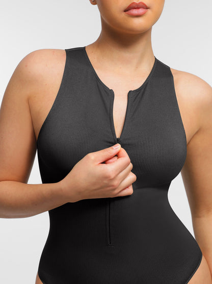 Willluxe Seamless Tummy Control Invisible Zipper Shaping Bodysuit