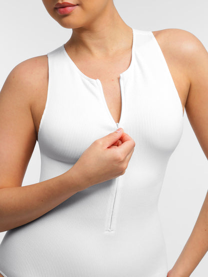 Willluxe Seamless Tummy Control Invisible Zipper Shaping Bodysuit