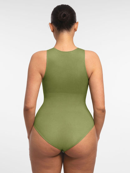 Willluxe Seamless Tummy Control Invisible Zipper Shaping Bodysuit