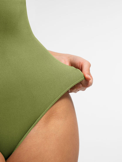 Willluxe Tummy-Shaping Seamless Zipper Bodysuit