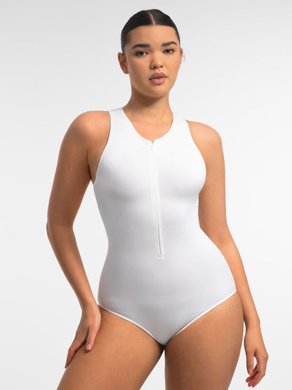Willluxe Seamless Tummy Control Invisible Zipper Shaping Bodysuit
