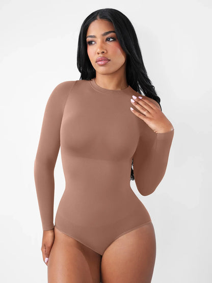 Willluxe Seamless Ultra-Soft Crew Neck Bodysuit