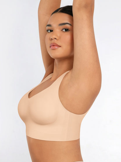 Willluxe Seamless V Neck Comfort Fit Everyday Bra
