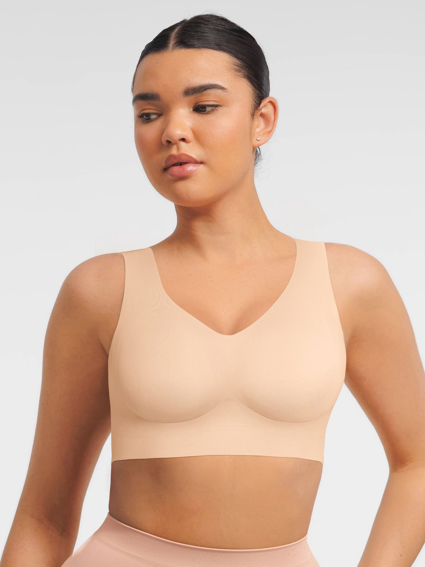 Willluxe Seamless V Neck Comfort Fit Everyday Bra