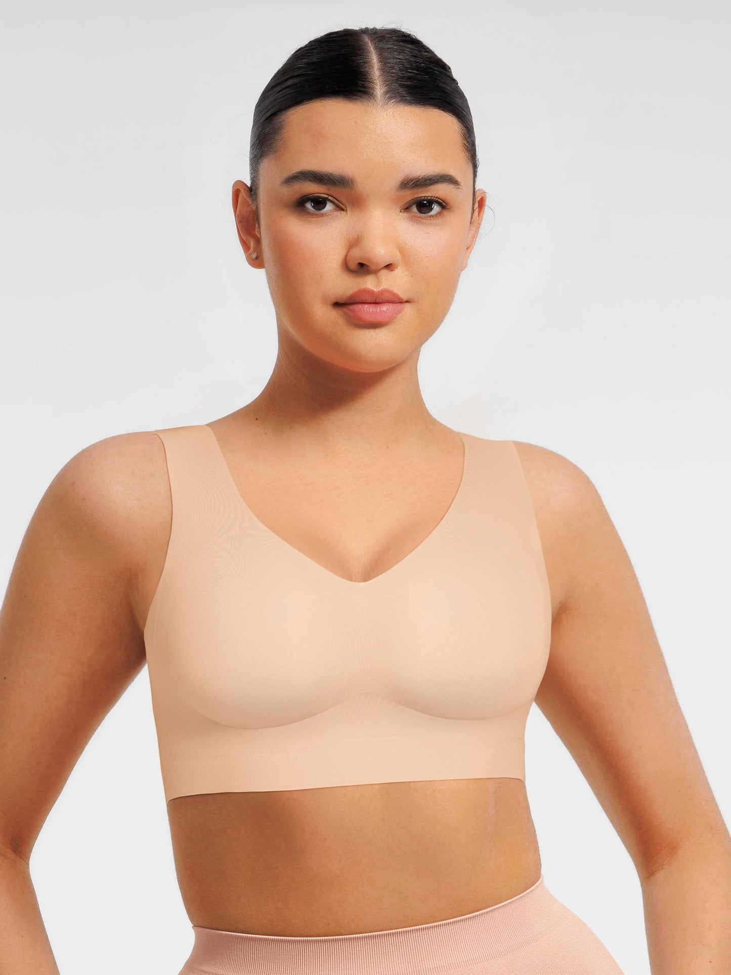 Willluxe Seamless V Neck Comfort Fit Everyday Bra