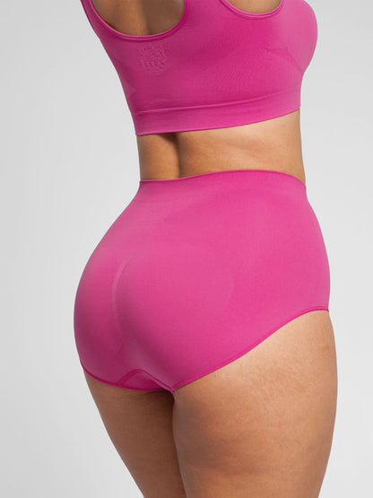 Willluxe Seamless Wide Straps Bra  & Seamless Tummy Control Brief Set