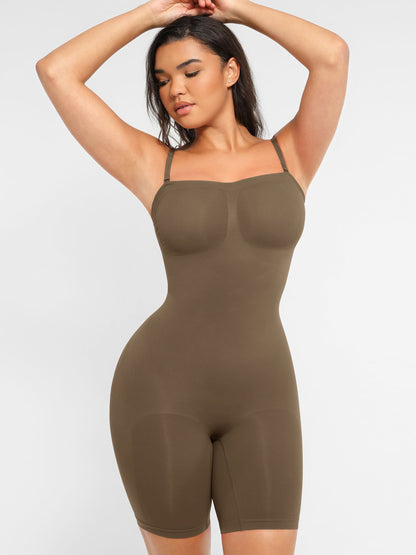 Willluxe Strapless Seamless Bodysuit with Removable Straps