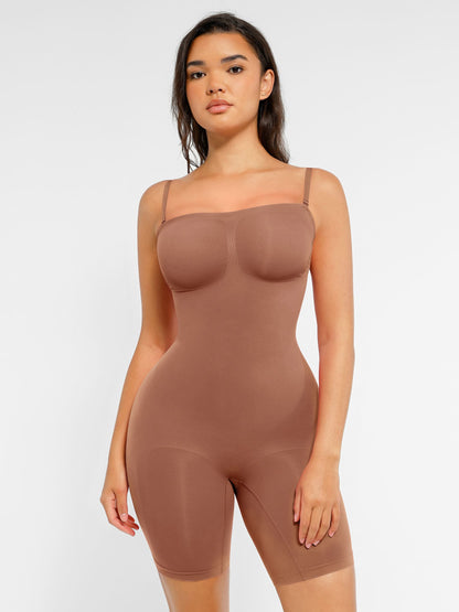 Willluxe Strapless Seamless Bodysuit with Removable Straps