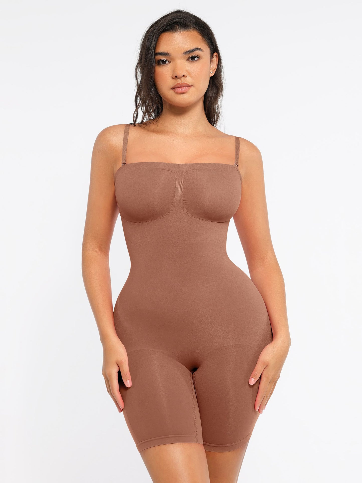 Willluxe Strapless Seamless Bodysuit with Removable Straps