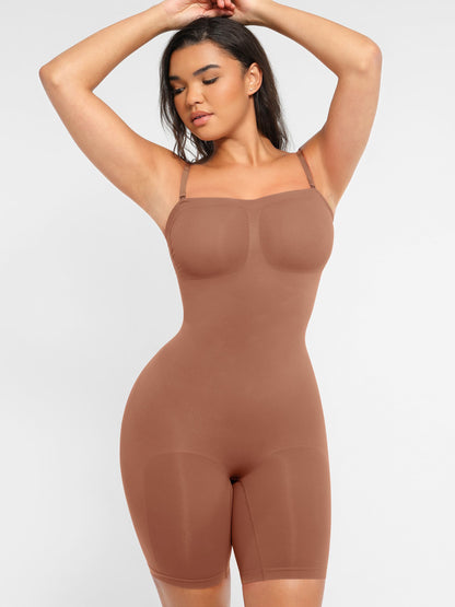 Willluxe Strapless Seamless Bodysuit with Removable Straps