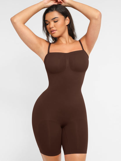 Willluxe Strapless Seamless Bodysuit with Removable Straps