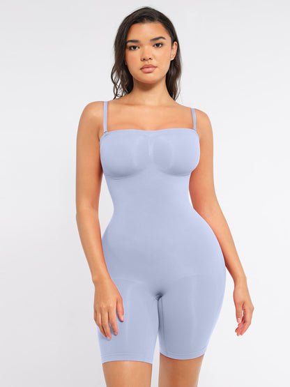 Willluxe Strapless Seamless Bodysuit with Removable Straps