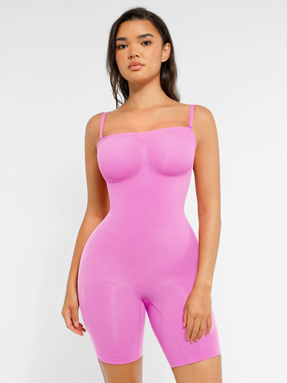 Willluxe Strapless Seamless Bodysuit with Removable Straps