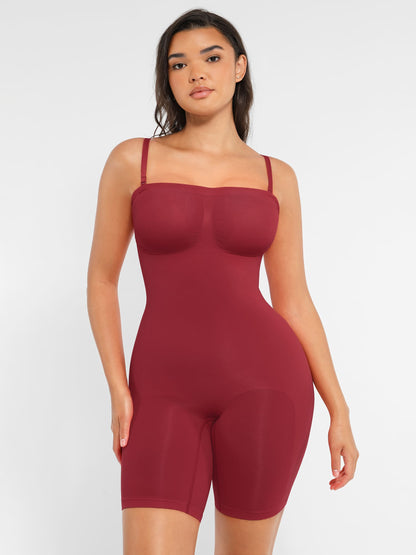 Willluxe Strapless Seamless Bodysuit with Removable Straps