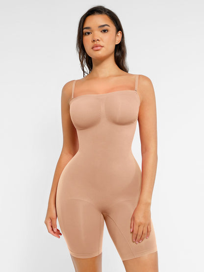 Willluxe Strapless Seamless Bodysuit with Removable Straps