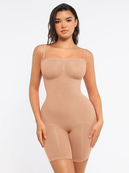 Willluxe Strapless Seamless Bodysuit with Removable Straps