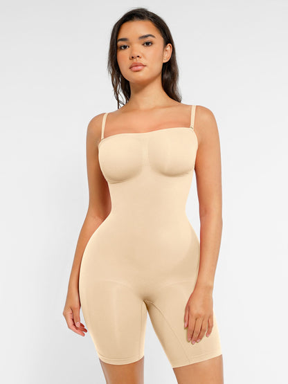 Willluxe Strapless Seamless Bodysuit with Removable Straps