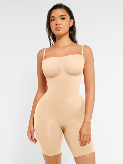 Willluxe Strapless Seamless Bodysuit with Removable Straps