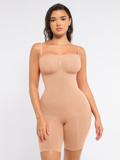 Willluxe Strapless Seamless Bodysuit with Removable Straps