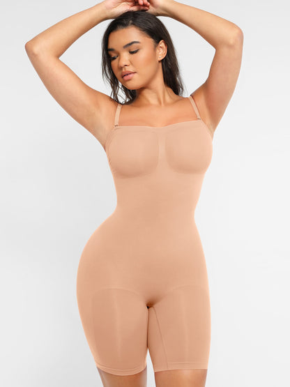 Willluxe Strapless Seamless Bodysuit with Removable Straps