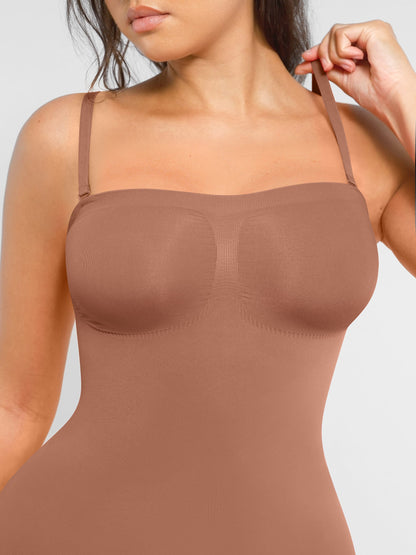 Willluxe Strapless Seamless Bodysuit with Removable Straps