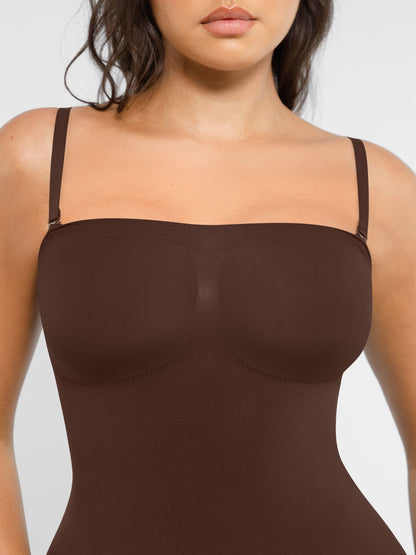 Willluxe Strapless Seamless Bodysuit with Removable Straps