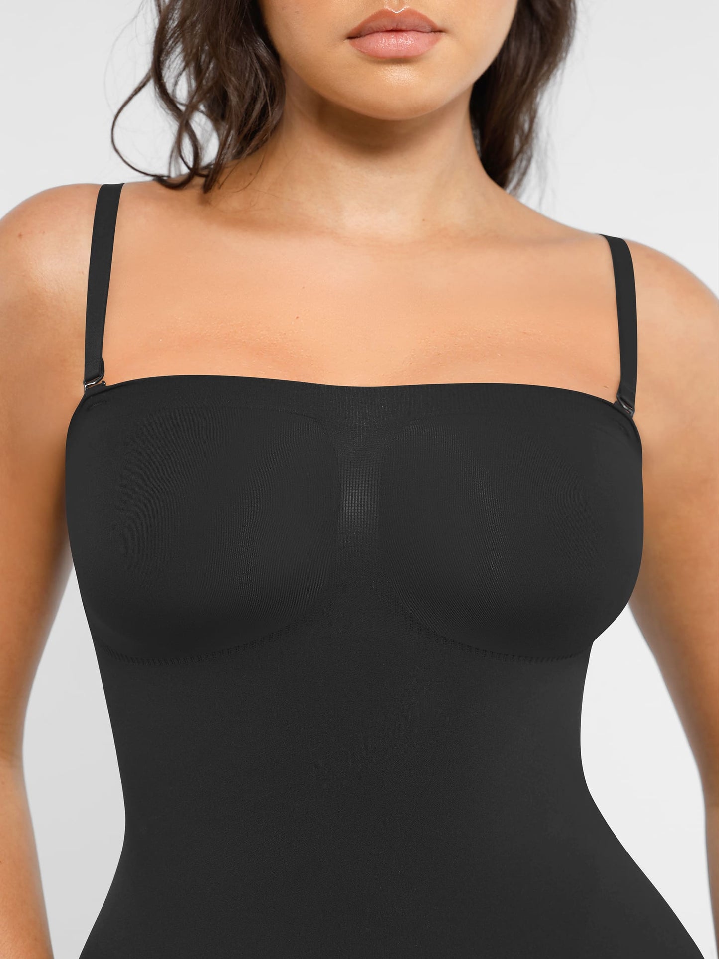 Willluxe Strapless Seamless Bodysuit with Removable Straps
