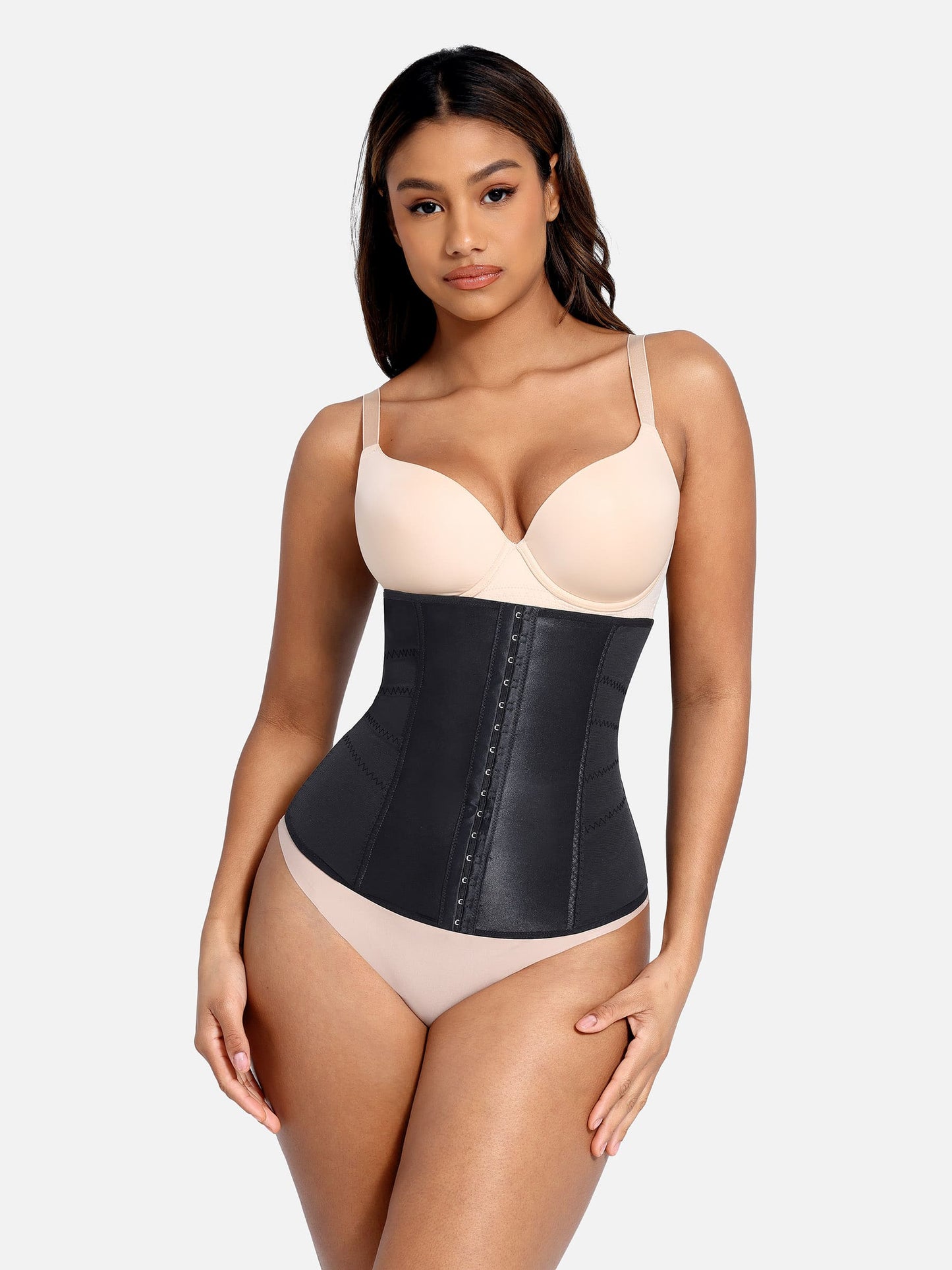 Willluxe Waist Trainer for Women – Mesh Corset Body Shaper with Steel Bones