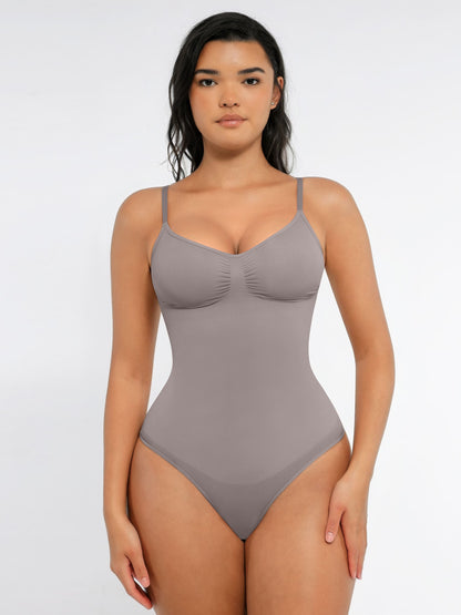 Willluxe Tummy Control Seamless Thong Bodysuit