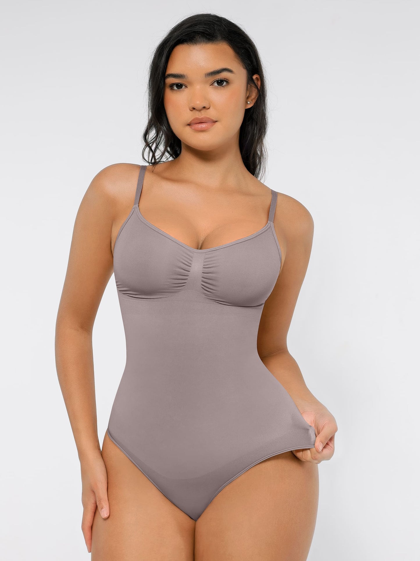 Willluxe Tummy Control Seamless Thong Bodysuit