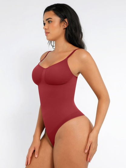 Willluxe Tummy Control Seamless Thong Bodysuit