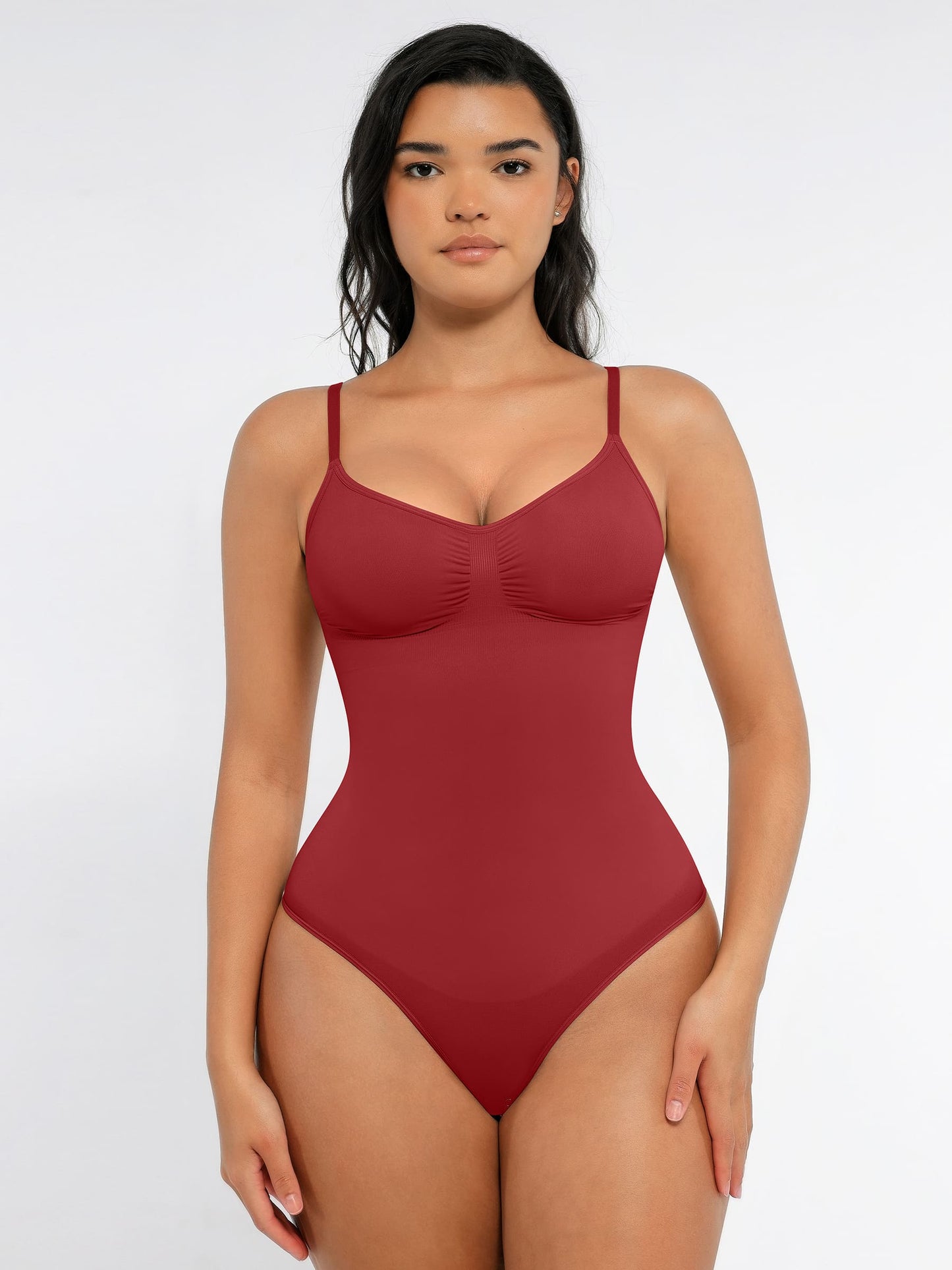 Willluxe Tummy Control Seamless Thong Bodysuit
