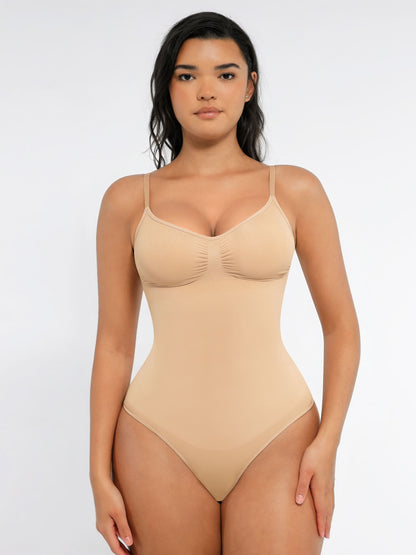 Willluxe Tummy Control Seamless Thong Bodysuit