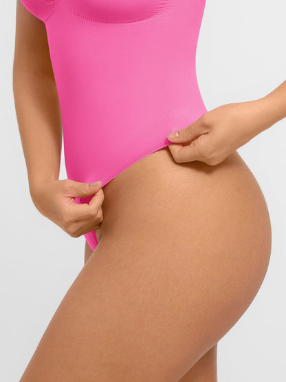 Willluxe Tummy Control Seamless Wide Strap Bodysuit