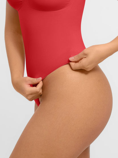 Willluxe Tummy Control Seamless Wide Strap Bodysuit