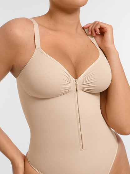 Willluxe Tummy Control Seamless Zipper Shaping Bodysuit [BOGO]
