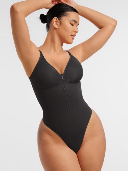 Willluxe Tummy Control Seamless Zipper Shaping Bodysuit