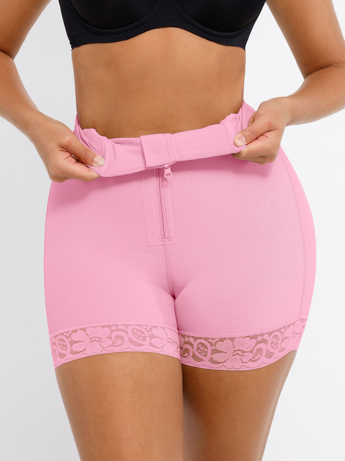 Willluxe Tummy Control Shaping Shorts Butt Lifter with Clasps and Zipper