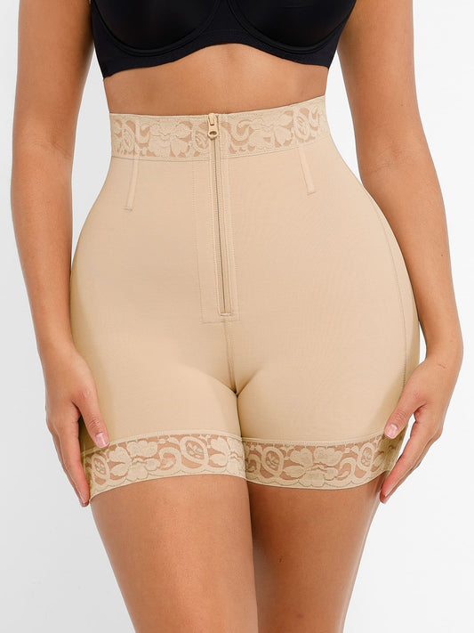 Willluxe Tummy Control Shaping Shorts Butt Lifter with Clasps and Zipper