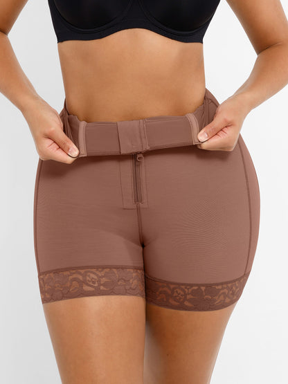 Willluxe Tummy Control Shaping Shorts Butt Lifter with Clasps and Zipper