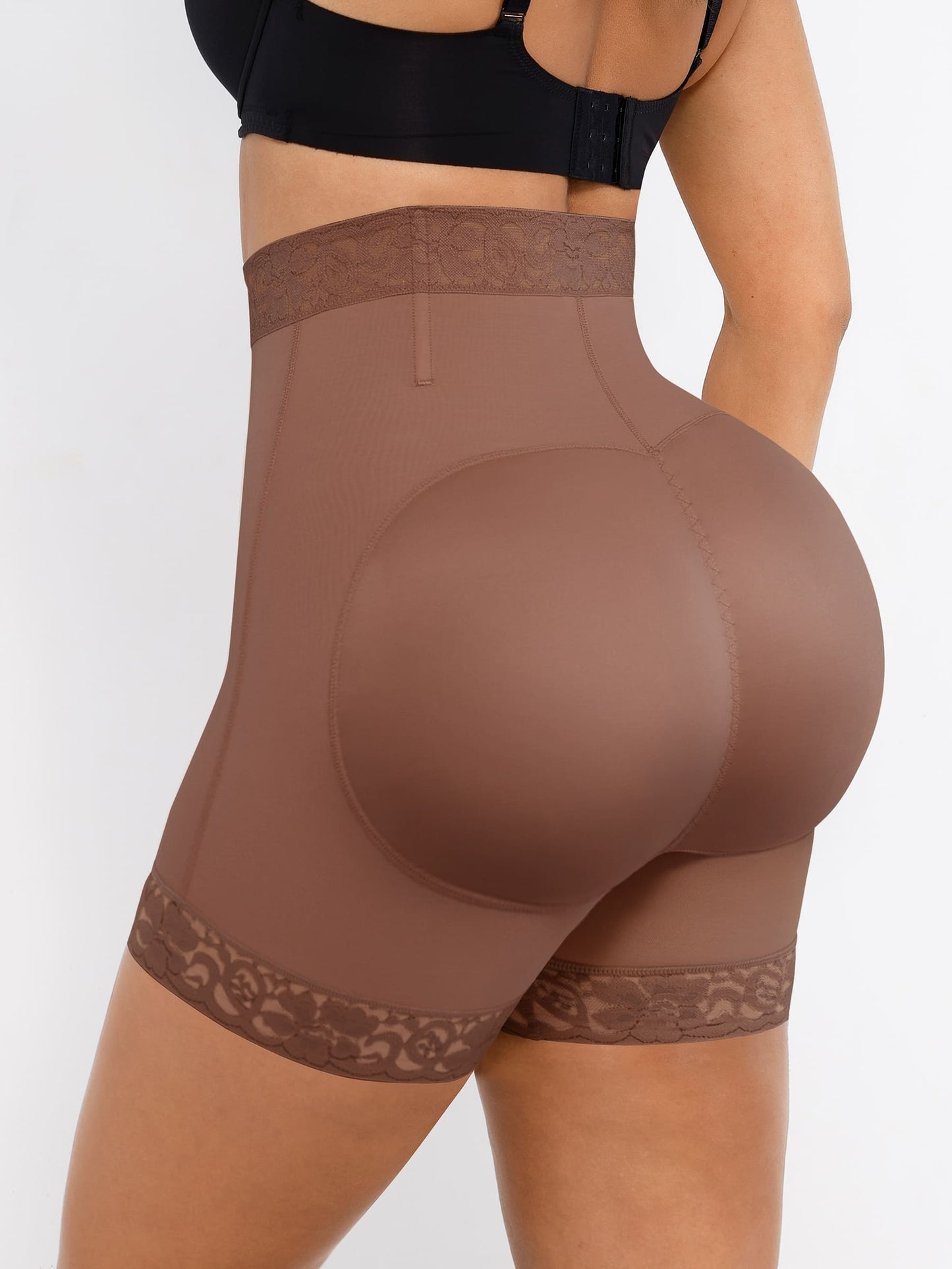 Willluxe Tummy Control Shaping Shorts Butt Lifter with Clasps and Zipper