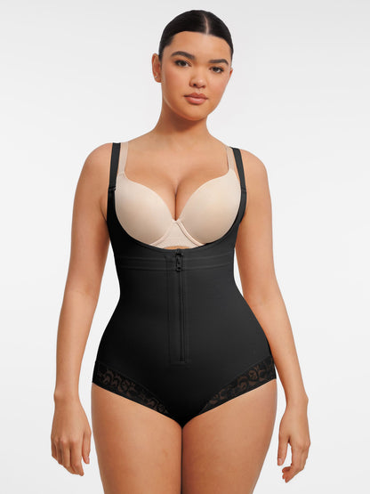 Willluxe U-Plunge Front Adjustable Zipper Shapewear