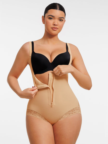Willluxe U-Plunge Front Adjustable Zipper Shapewear