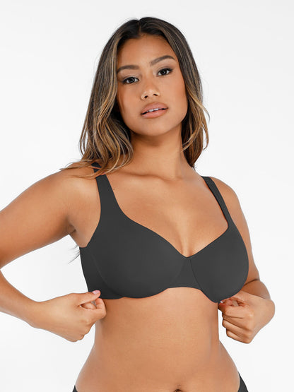 Willluxe Underwire Adjustable Deep V-neck Bra