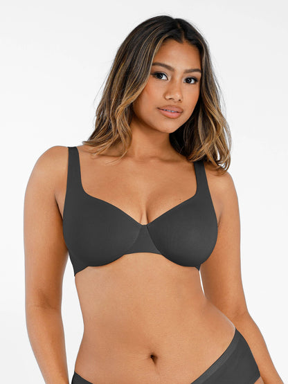 Willluxe Underwire Adjustable Deep V-neck Bra