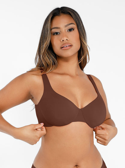 Willluxe Underwire Adjustable Deep V-neck Bra